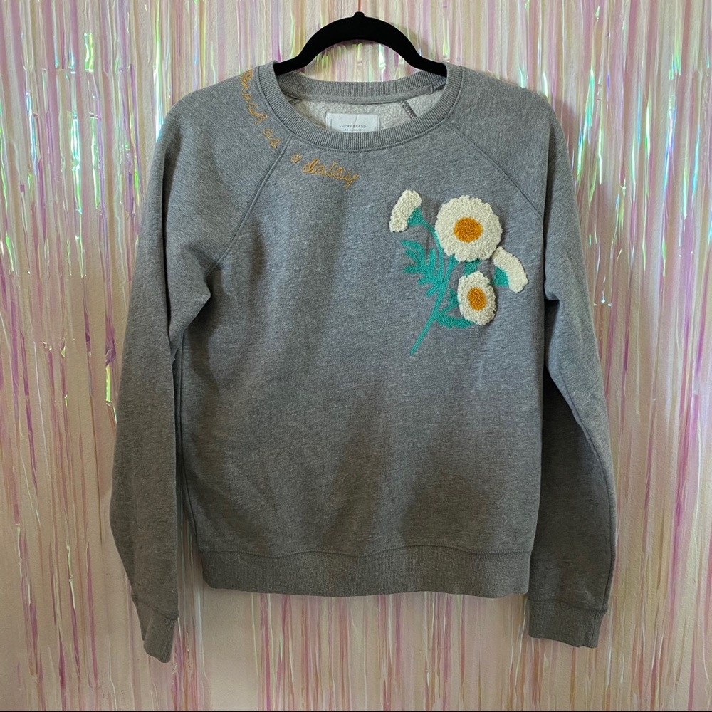 Lucky Brand Crew Neck Sweatshirt